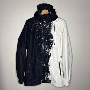 Volcom Snow Bristol Womens Jacket Black Ltd Edition Graphic Design Large